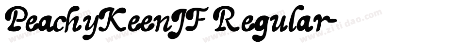 PeachyKeenJF Regular字体转换
